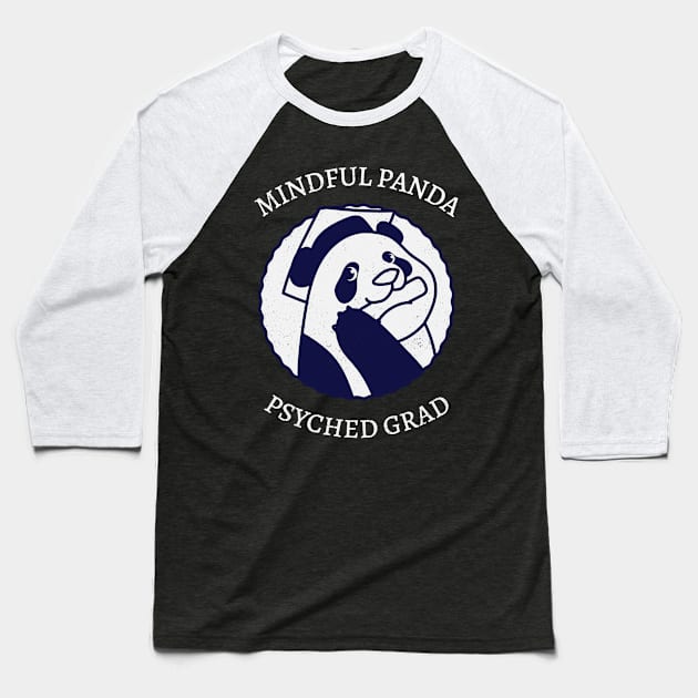 Funny Panda Psychology Graduation Baseball T-Shirt by PixelThreadShop